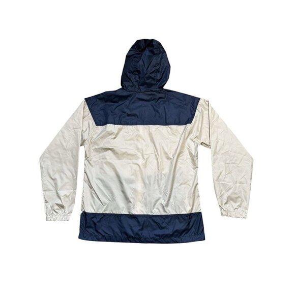 Columbia Sz M Jacket Mens Flash Challenger Windbreaker Beige Blue UPF 40 Outdoor - Picture 5 of 8